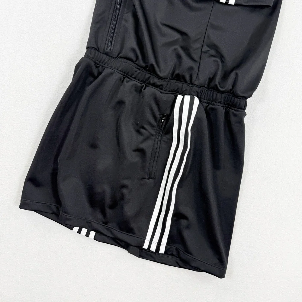 Adidas‎ Kids Firebird Dress Skirt Romper Size M Black White 3-Stripe JD3535